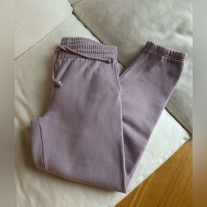 Aritzia Tna Cozy Fleece Perfect Sweatpants, Frosted Lavender, Size S